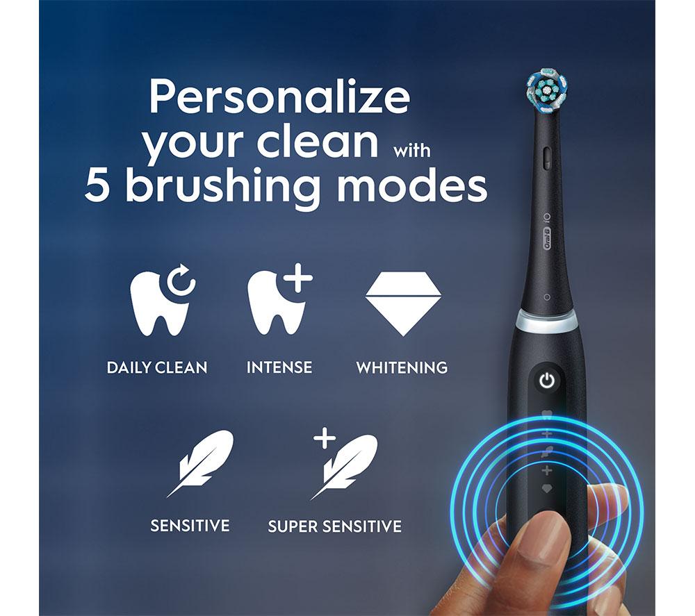 ORAL-B iO 5 Electric Toothbrush - Black image number 3 of 6