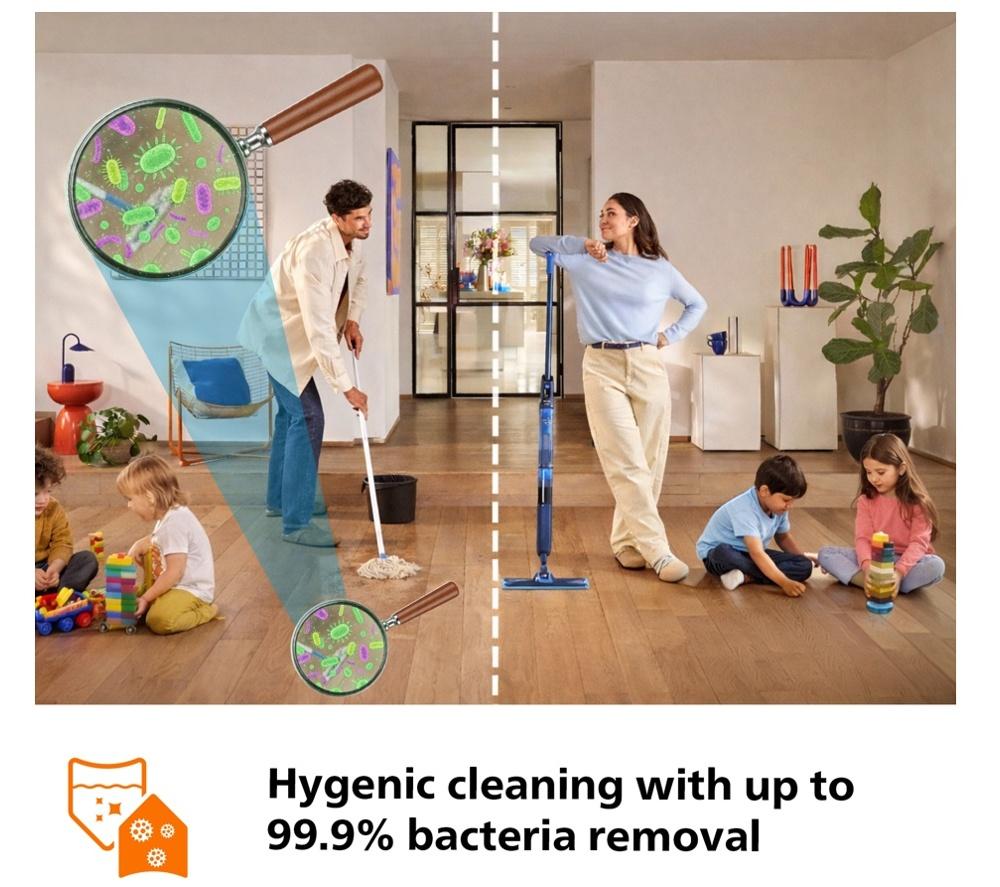 PHILIPS OneUp 5000s Electric Mop - Dirty Water Removal & Fast Dry Hard Floor Cleaner image number 4 of 16