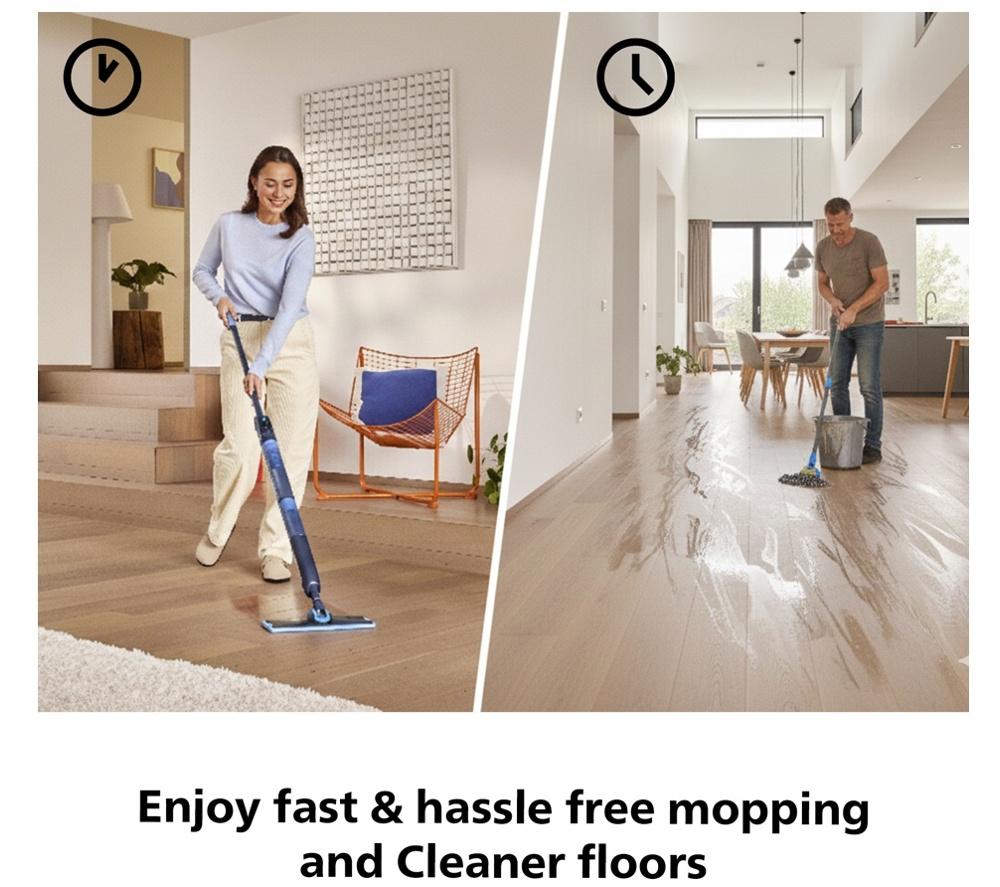 PHILIPS OneUp 5000s Electric Mop - Dirty Water Removal & Fast Dry Hard Floor Cleaner image number 10 of 16
