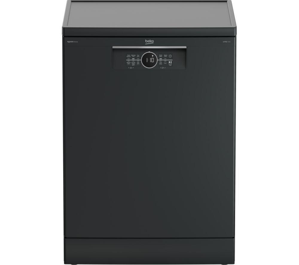 BEKO PowerIntense BDFN26460PA Full-size Dishwasher – Anthracite, Black