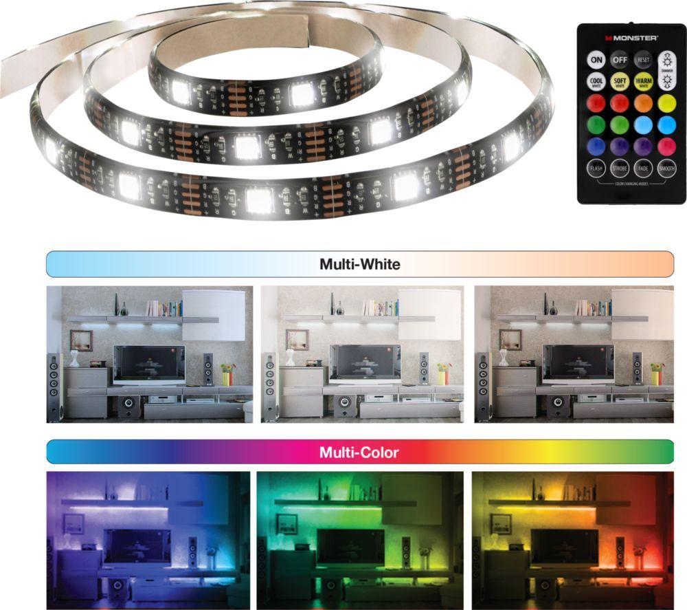 MONSTER Basics RGB LED Light Strip - 2 m / 6.5 ft image number 4 of 5