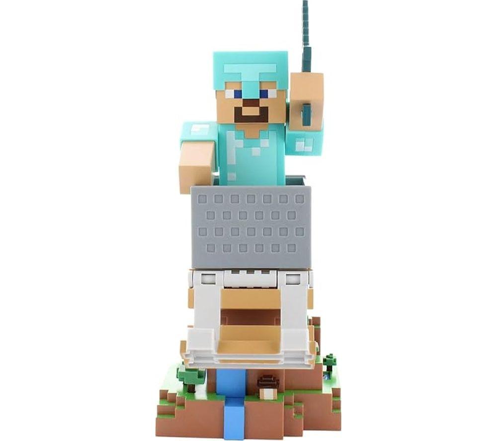 CABLE GUYS Minecraft: Steve in Diamond Armour Phone & Controller Holder