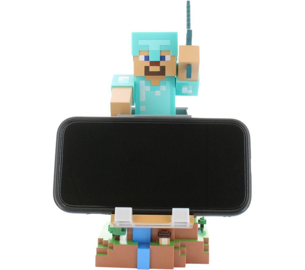 CABLE GUYS Minecraft: Steve in Diamond Armour Phone & Controller Holder image number 4 of 8