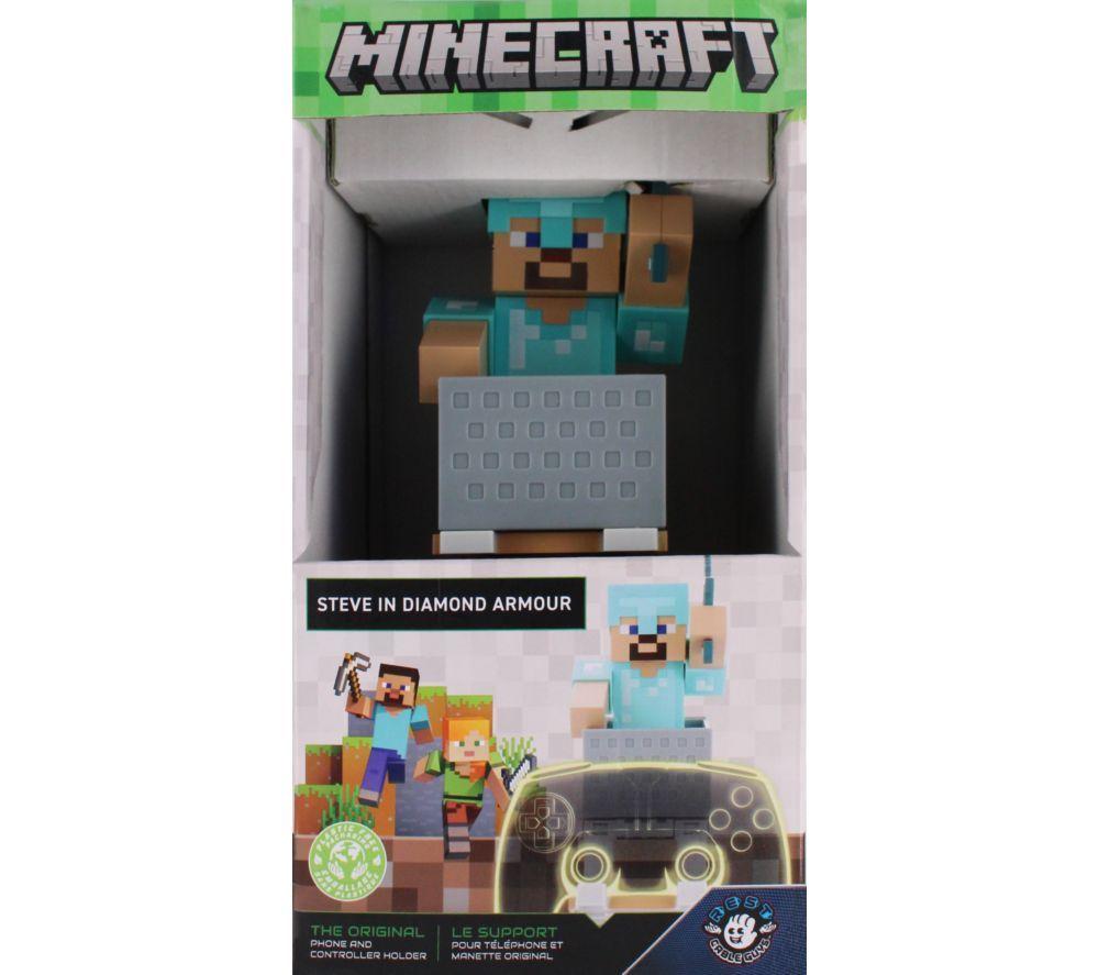 CABLE GUYS Minecraft: Steve in Diamond Armour Phone & Controller Holder image number 8 of 8