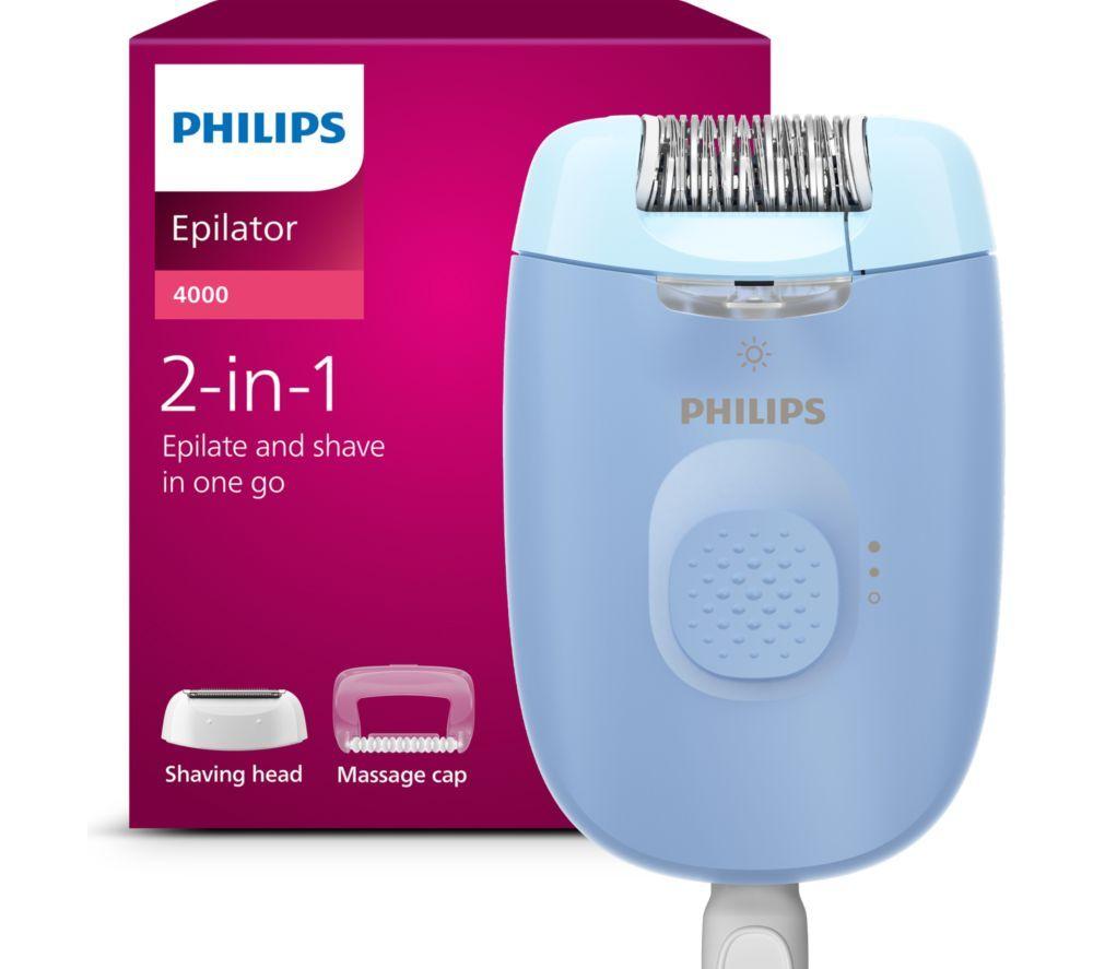 PHILIPS Series 4000 BRE247/00 Epilator - Blue image number 2 of 8