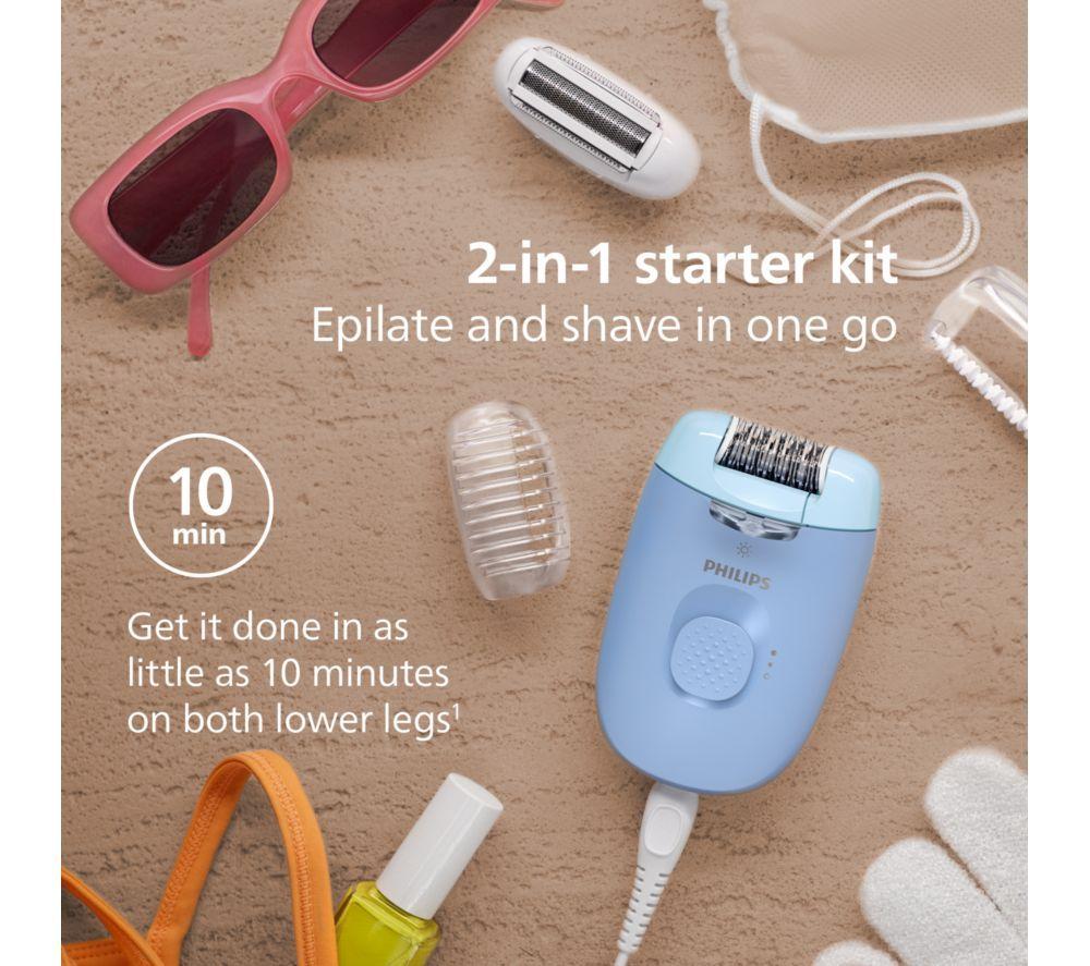 PHILIPS Series 4000 BRE247/00 Epilator - Blue image number 6 of 8