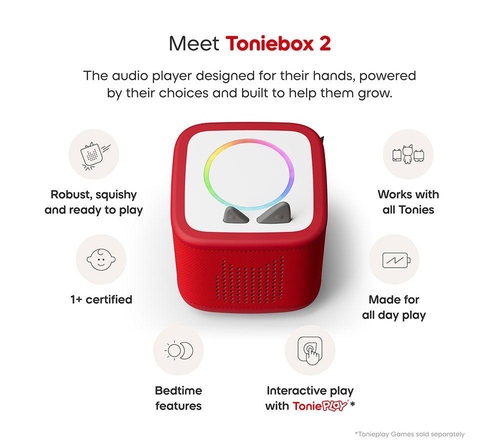 TONIES Toniebox 2 Starter Set - Sunset Red image number 4 of 7