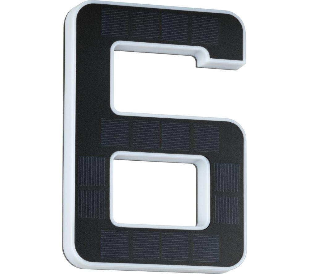 PAULMANN Solar LED House Number Light - No. 6 image number 2 of 8