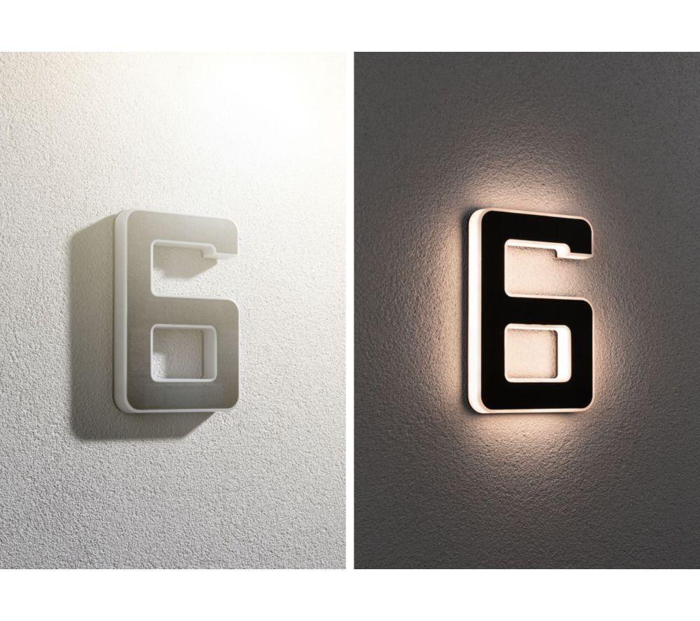 PAULMANN Solar LED House Number Light - No. 6 image number 3 of 8