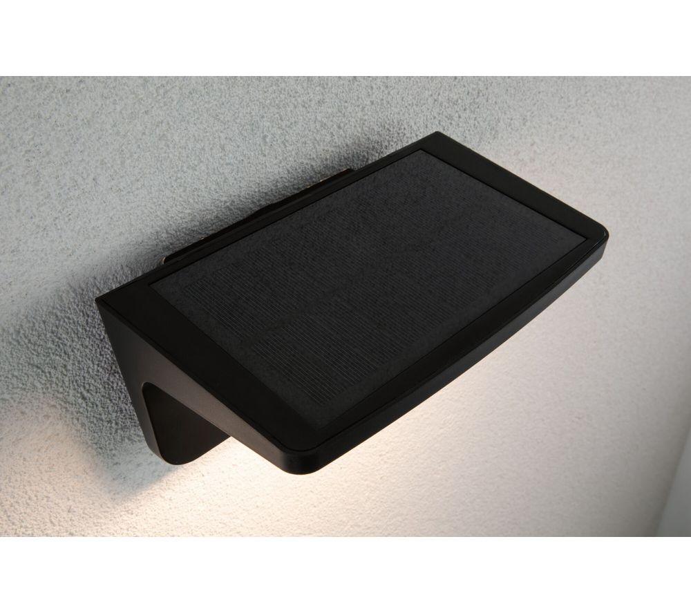 PAULMANN Cyprus Outdoor Solar Wall Light with Motion Sensor - Anthracite image number 2 of 6