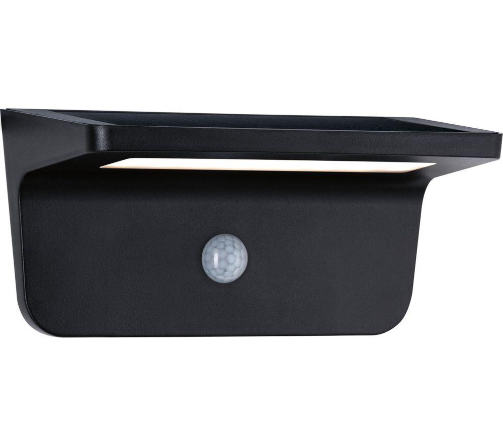 PAULMANN Cyprus Outdoor Solar Wall Light with Motion Sensor - Anthracite image number 3 of 6