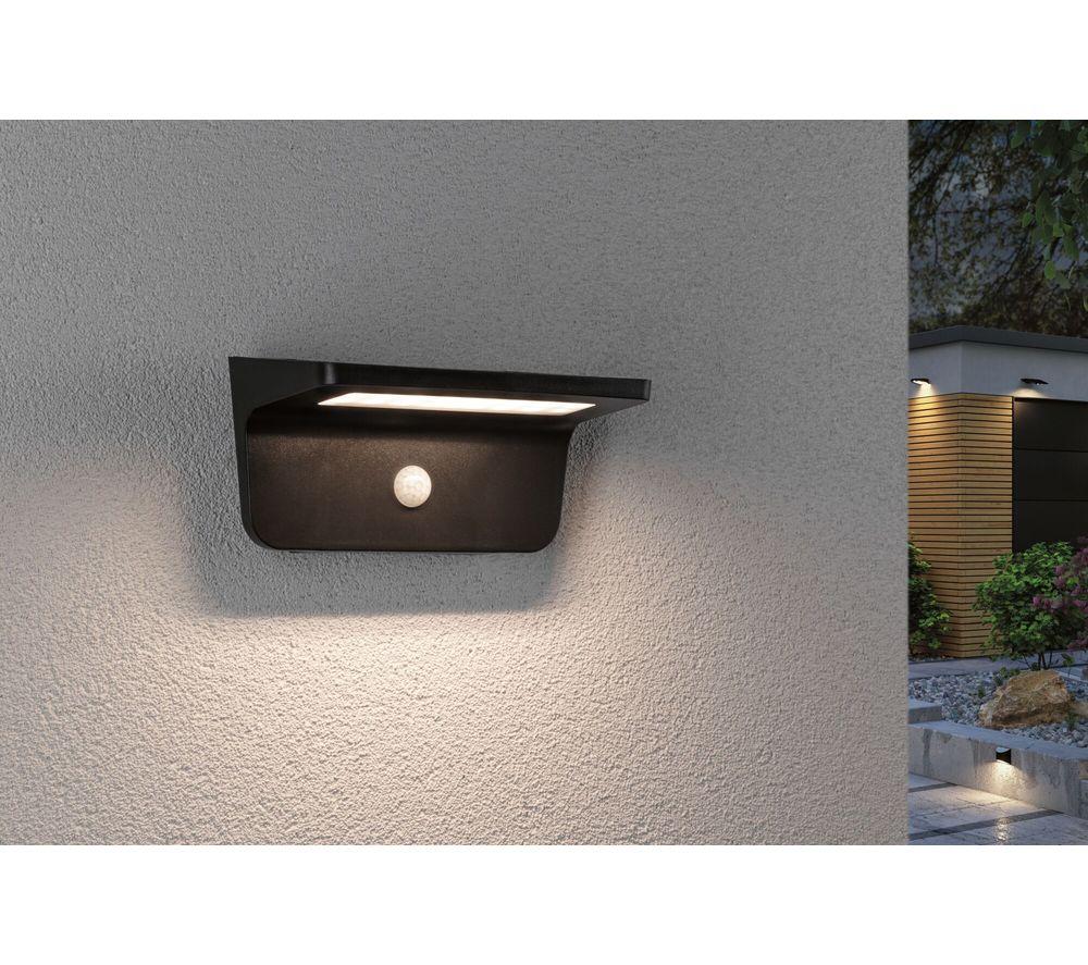 PAULMANN Cyprus Outdoor Solar Wall Light with Motion Sensor - Anthracite image number 6 of 6