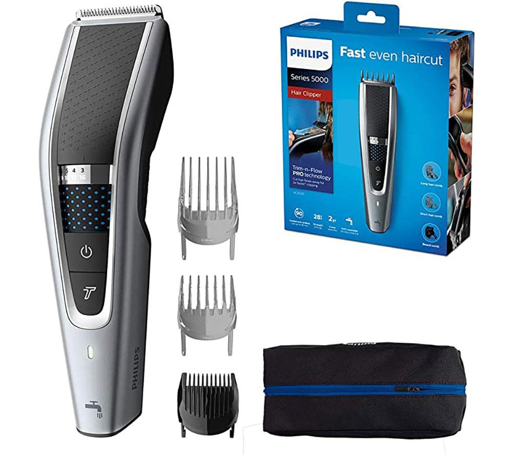 PHILIPS Series 5000 HC5630/13 Hair Clipper - Black & Silver