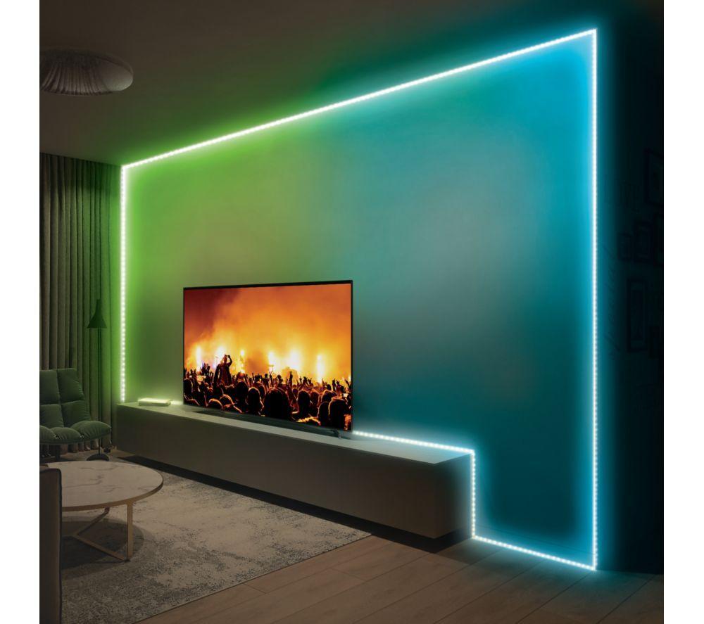 MONSTER Basics Sound Reactive RGB+W LED Light Strip - 5 m / 16.4 ft, Pack of 2 image number 4 of 5