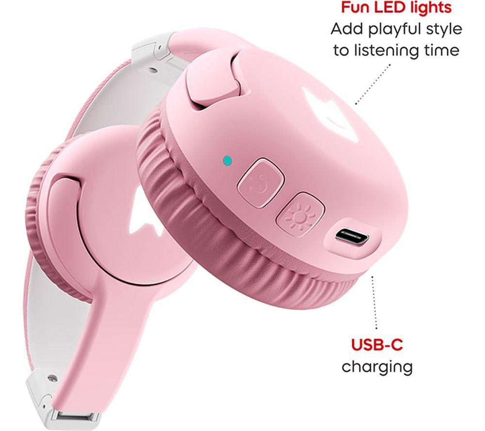 TONIES Wireless Bluetooth Kids Headphones - Cloud Pink image number 3 of 5