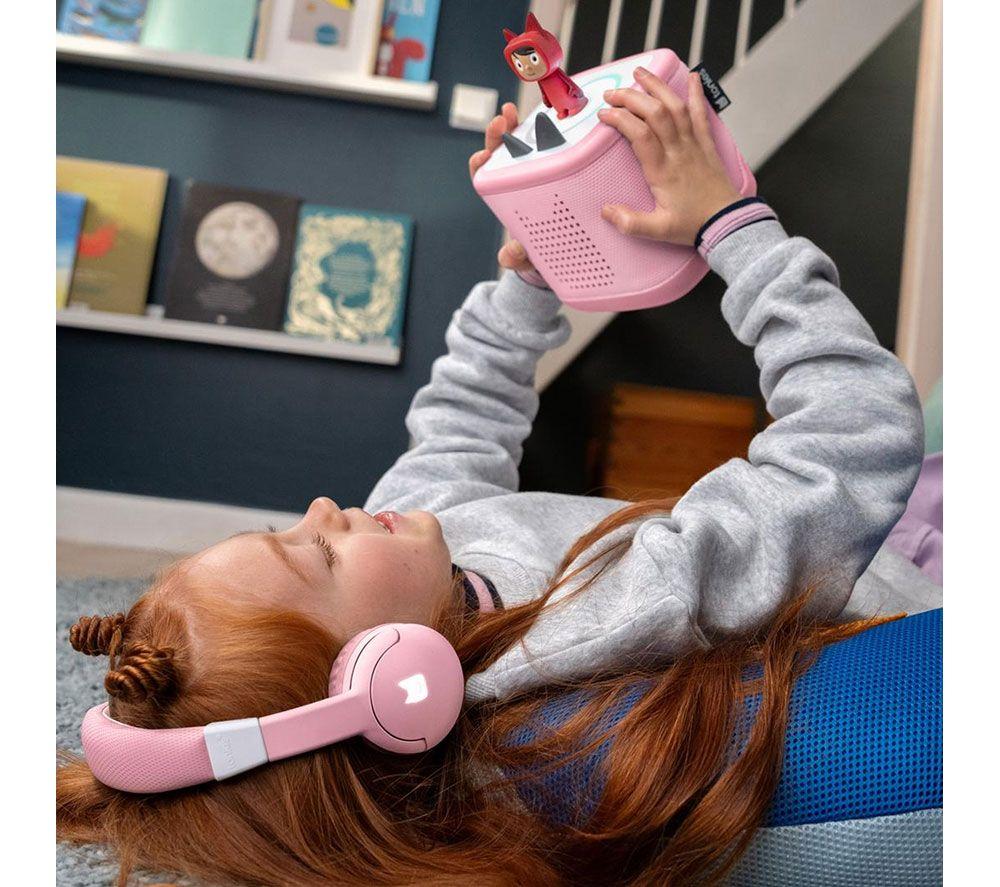TONIES Wireless Bluetooth Kids Headphones - Cloud Pink image number 4 of 5