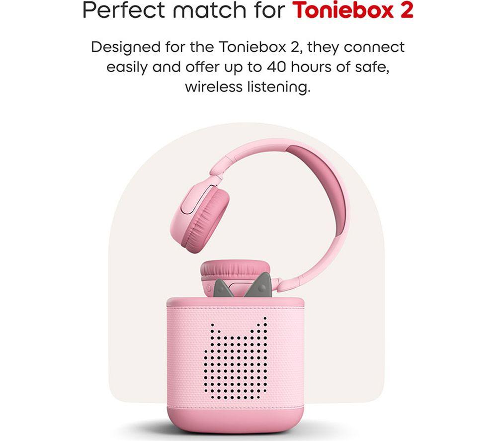 TONIES Wireless Bluetooth Kids Headphones - Cloud Pink image number 5 of 5