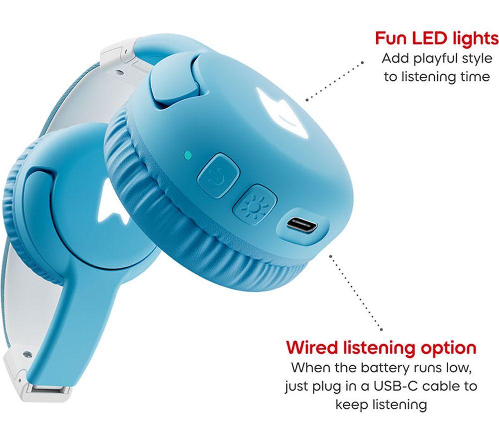 TONIES Wireless Bluetooth Kids Headphones - Sky Blue image number 4 of 7