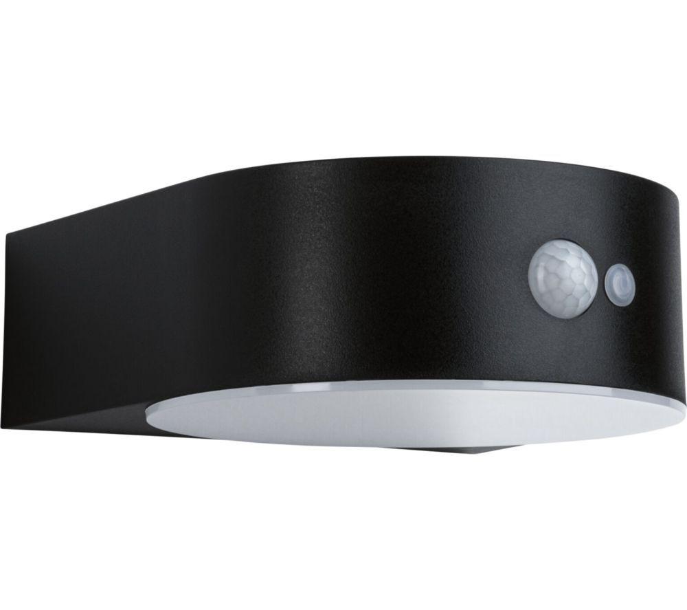 PAULMANN Solar Outdoor LED Wall Light with Motion Sensor - Black image number 2 of 7