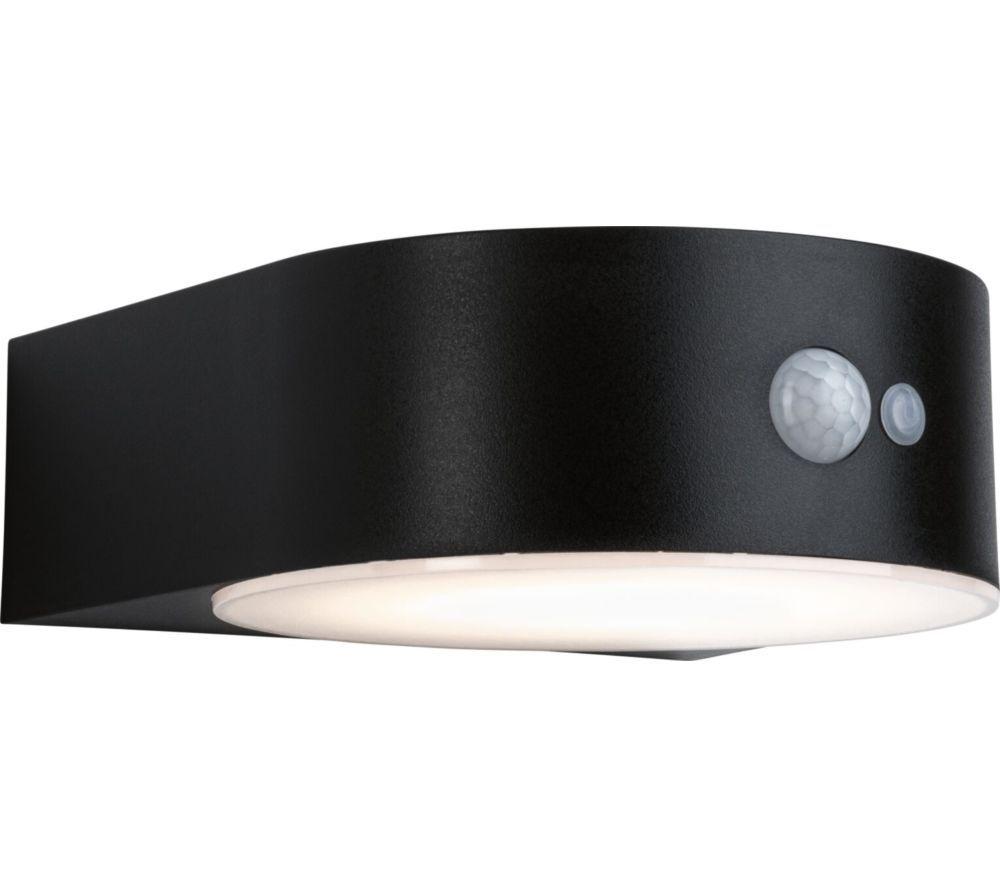 PAULMANN Solar Outdoor LED Wall Light with Motion Sensor - Black image number 3 of 7