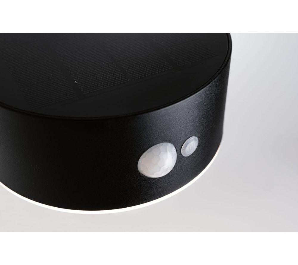 PAULMANN Solar Outdoor LED Wall Light with Motion Sensor - Black image number 4 of 7