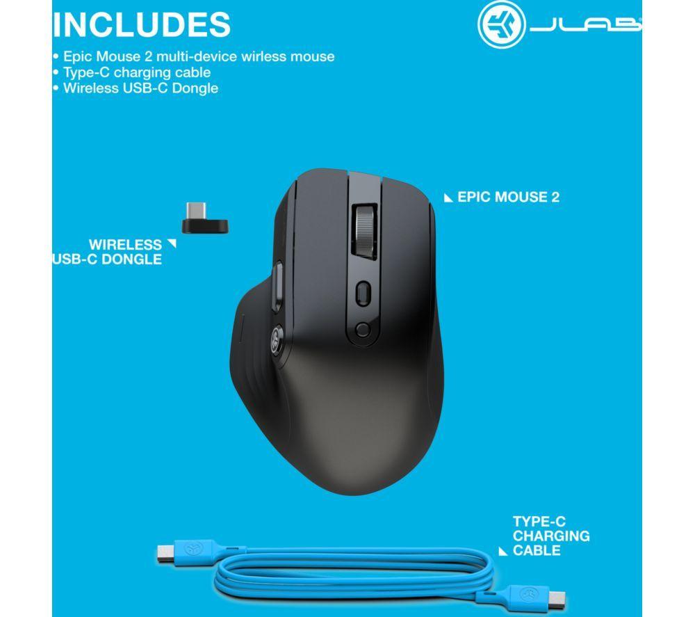 JLAB Epic 2 Wireless Optical Mouse image number 2 of 7