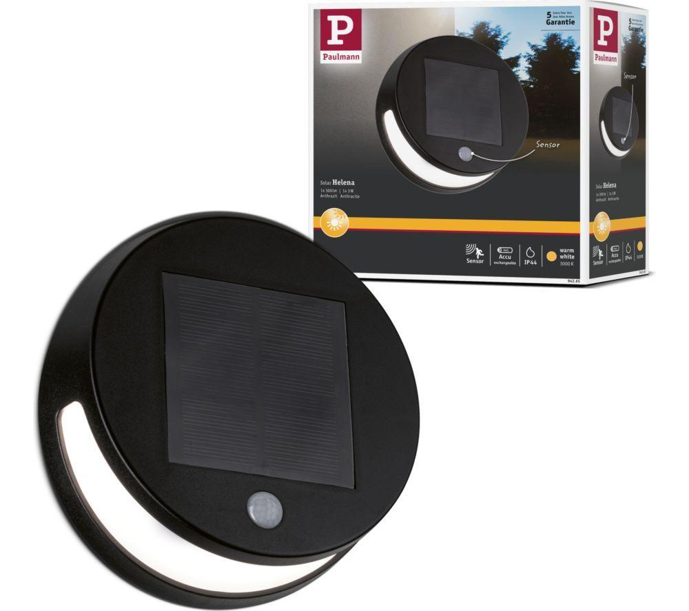 PAULMANN Helena Motion Sensor Solar Wall Light image number 3 of 12