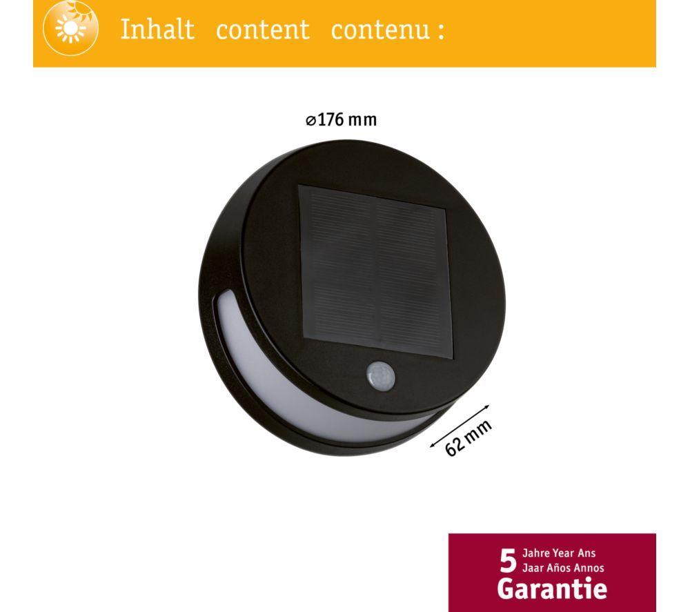 PAULMANN Helena Motion Sensor Solar Wall Light image number 4 of 12