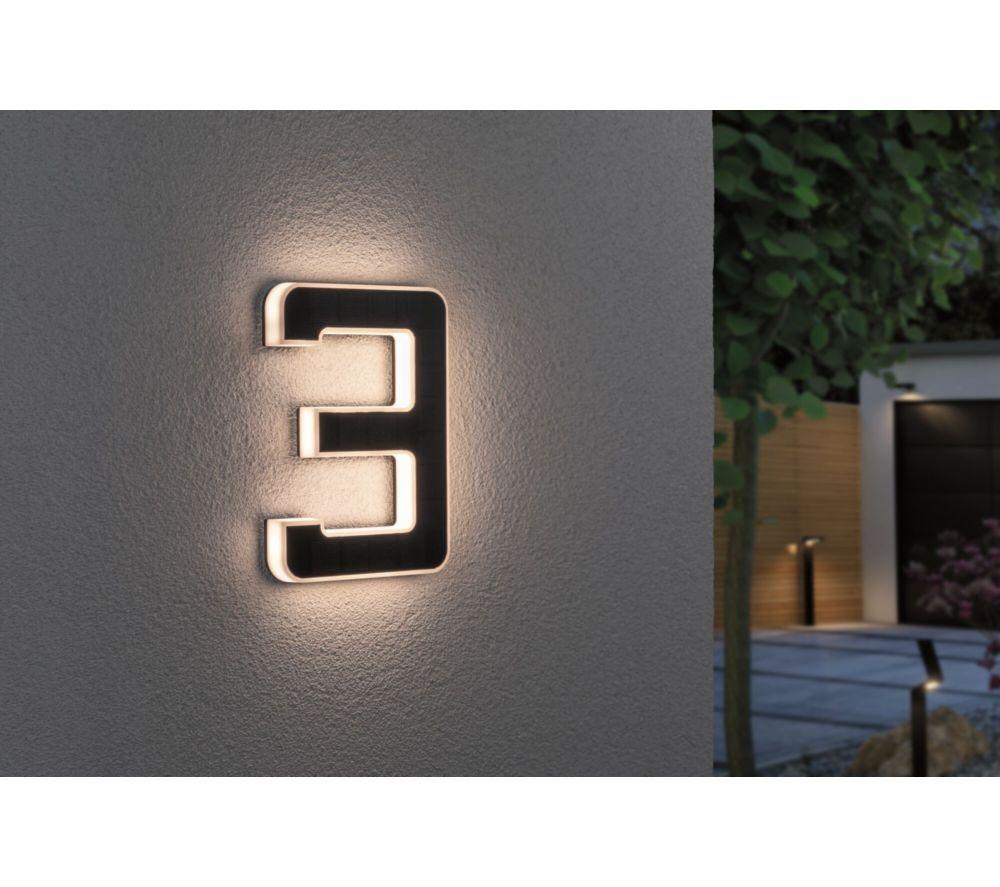 PAULMANN Solar LED House Number Light - No. 3 image number 2 of 8