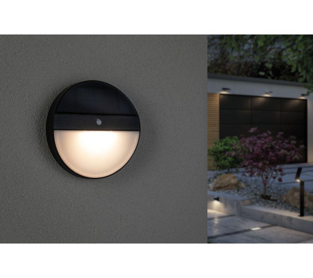 PAULMANN Eloise Motion Sensor Solar Wall Light - Anthracite image number 8 of 8