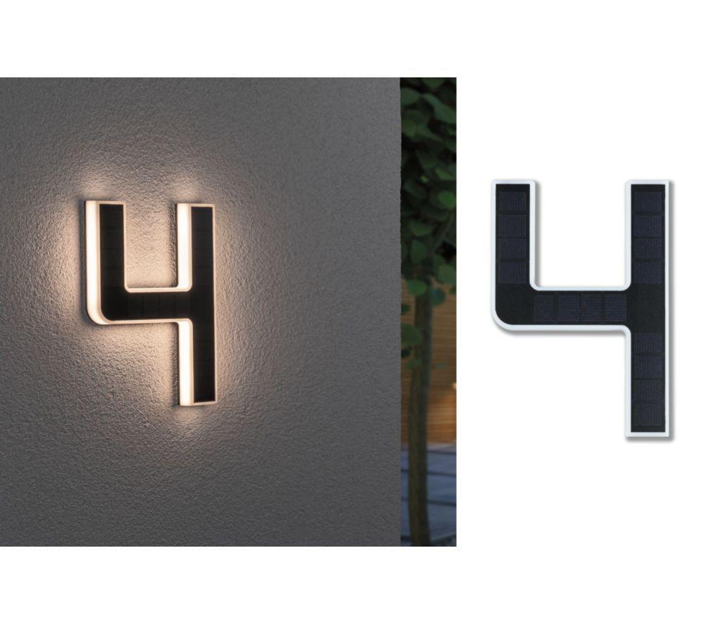 PAULMANN Solar LED House Number Light - No. 4 image number 7 of 12