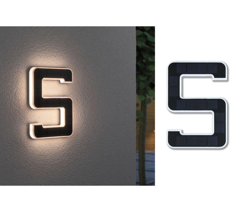 PAULMANN Solar LED House Number Light - No. 5 image number 6 of 9