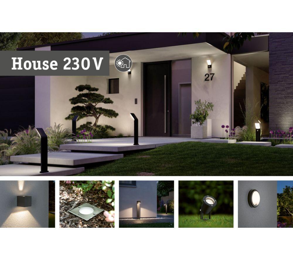 PAULMANN Capea Outdoor LED Wall Light with Motion Sensor - Anthracite image number 5 of 10