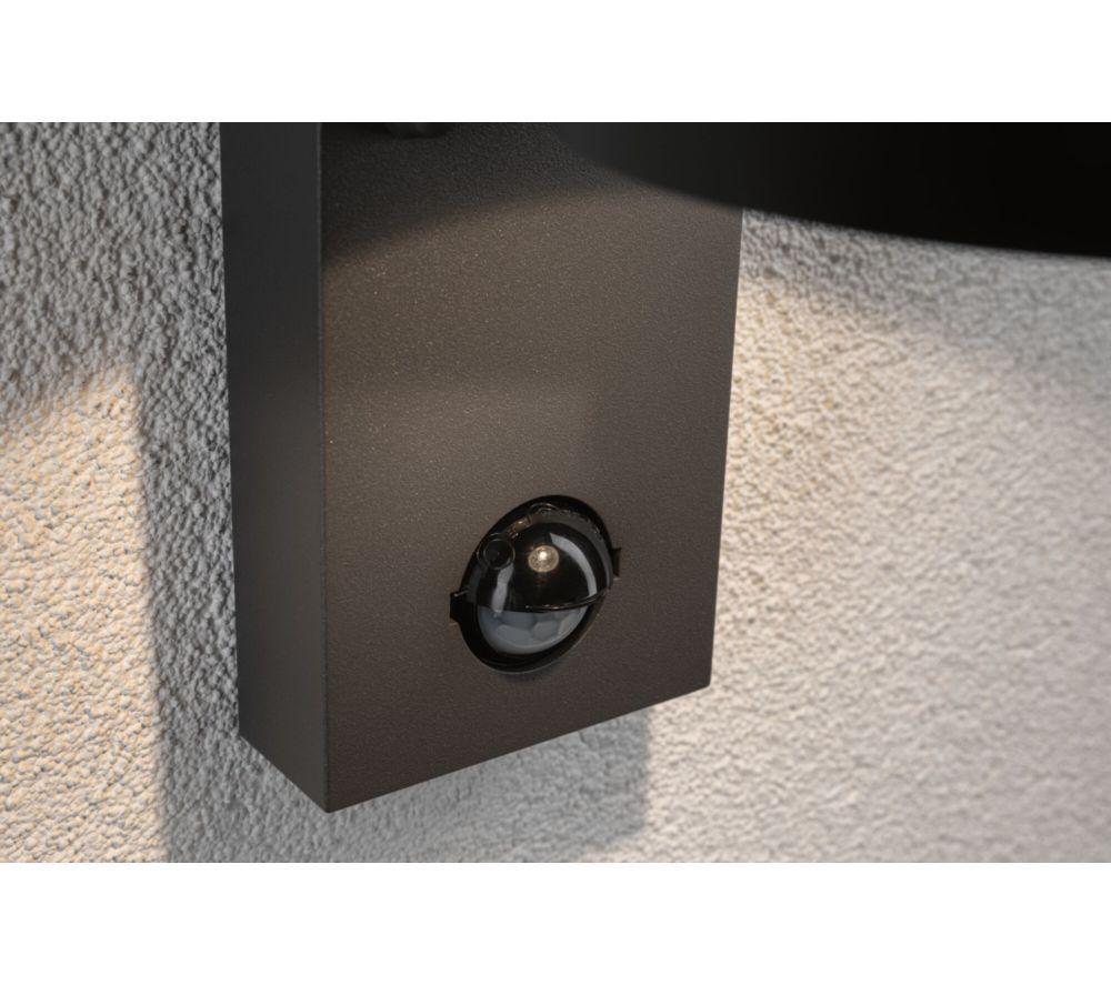 PAULMANN Capea Outdoor LED Wall Light with Motion Sensor - Anthracite image number 9 of 10