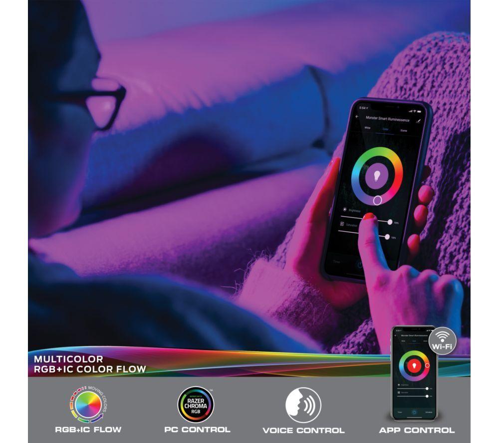 MONSTER Smart llluminessence RGB+IC LED Flow Light Strip - 2 m / 6.5 ft image number 2 of 4