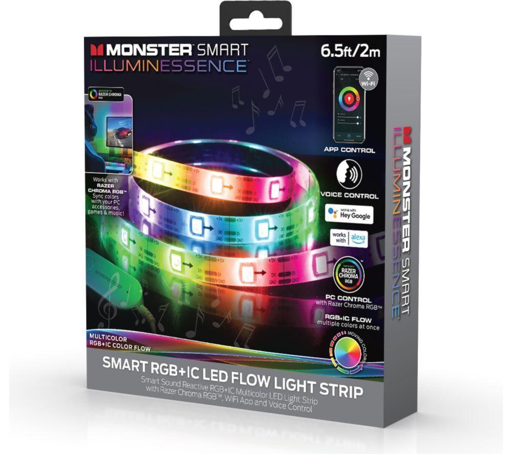 MONSTER Smart llluminessence RGB+IC LED Flow Light Strip - 2 m / 6.5 ft image number 4 of 4