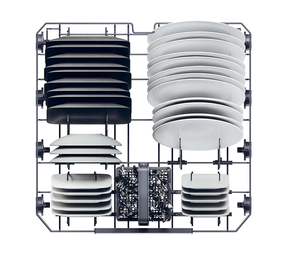 HAIER XF 4A4M0W-80 Full-size WiFi-enabled Dishwasher - White image number 15 of 16