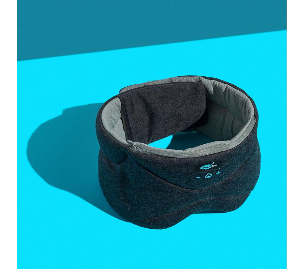 SNOOZEBAND Deluxe Bluetooth Sleep Mask Headphones - Charcoal image number 5 of 5