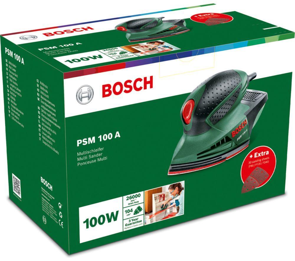 BOSCH PSM 100 A Multi-pad Sander - Green & Black image number 2 of 4