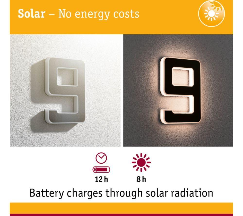 PAULMANN Solar LED House Number Light - No. 9 image number 9 of 9