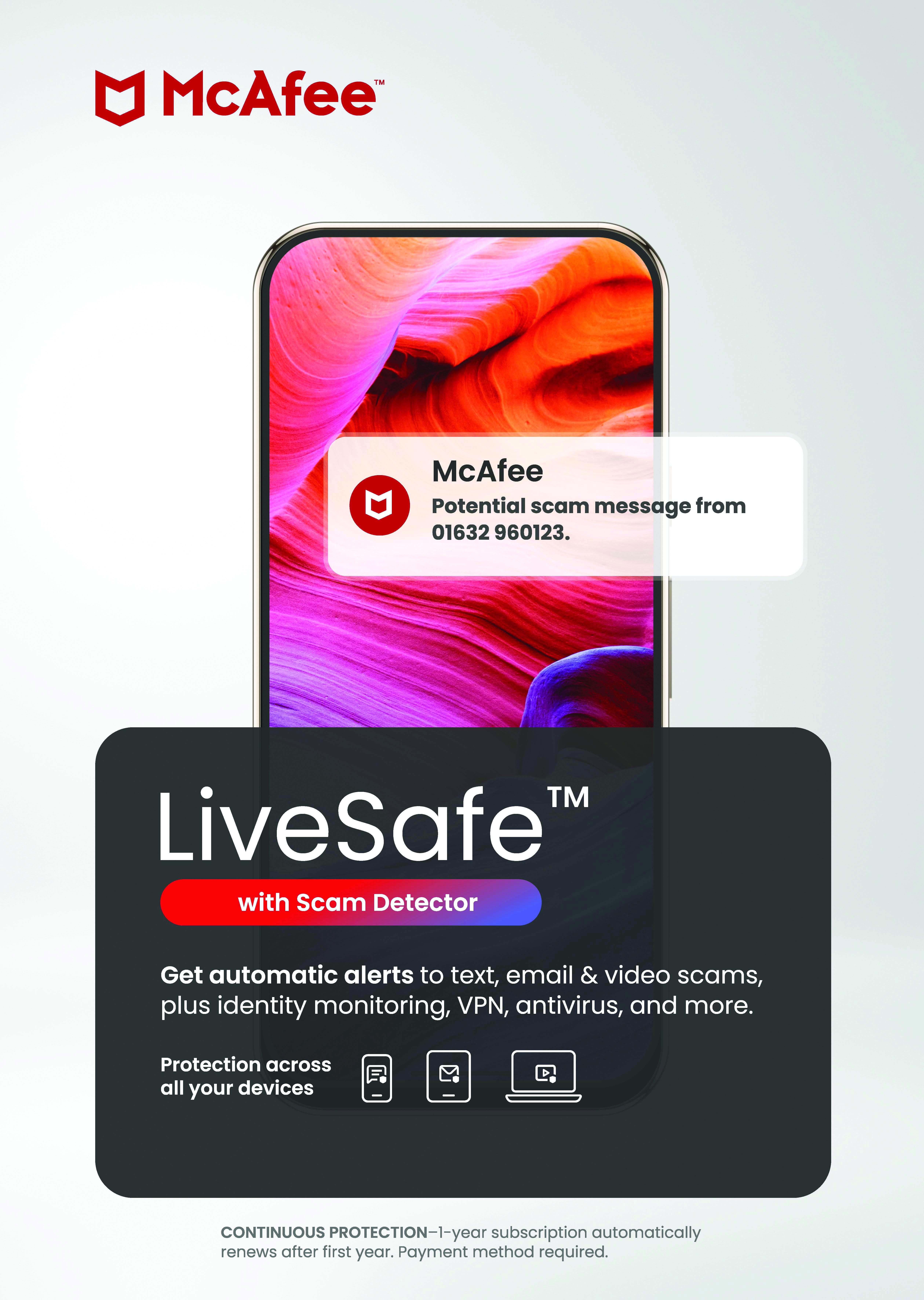 MICROSOFT 365 Personal, Cloud Backup & LiveSafe Bundle image number 10 of 10