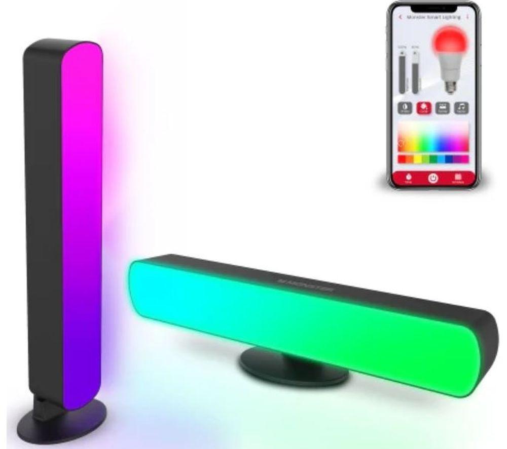 MONSTER Smart Illuminessence Flow RGBW+IC Light Bar - Pack of 2 image number 2 of 6