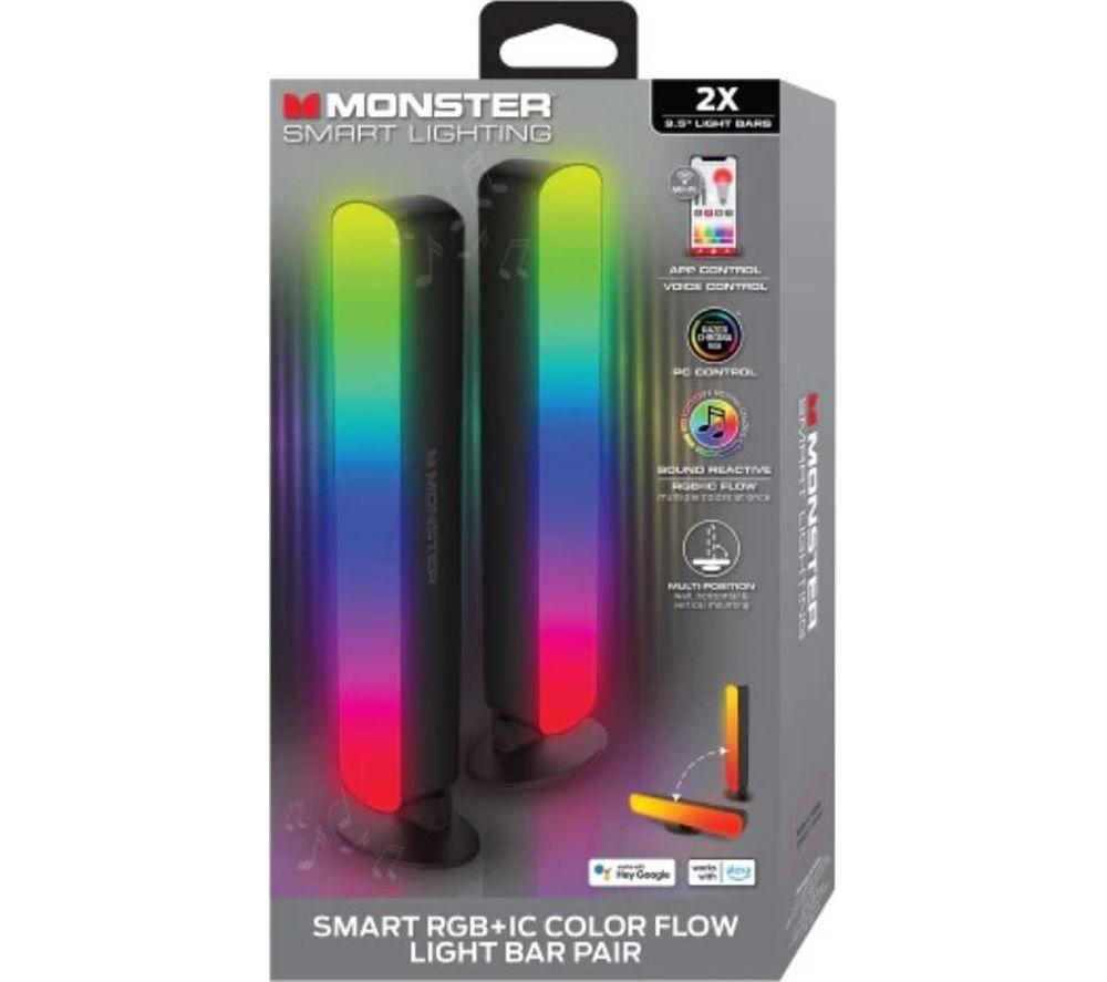 MONSTER Smart Illuminessence Flow RGBW+IC Light Bar - Pack of 2 image number 6 of 6