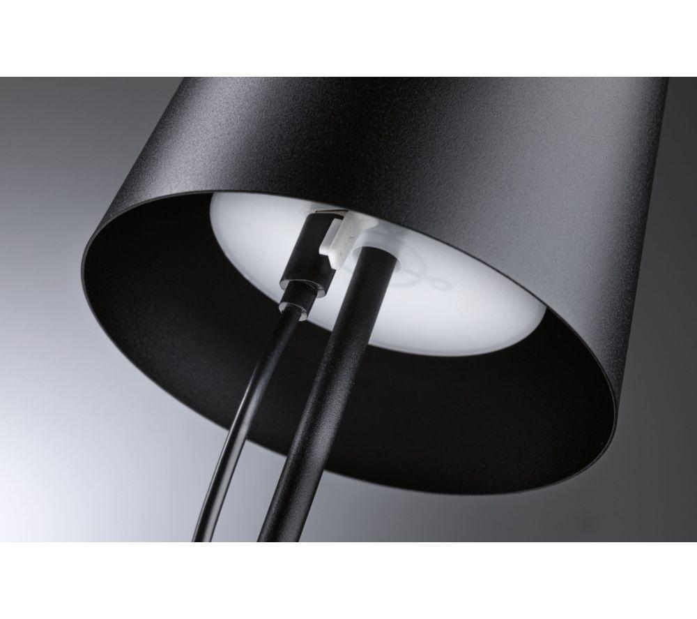 PAULMANN Gilo Mobile Table Lamp - Black image number 6 of 8