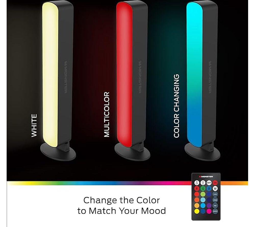MONSTER Basics RGB LED Light Bar - Pack of 2 image number 4 of 6