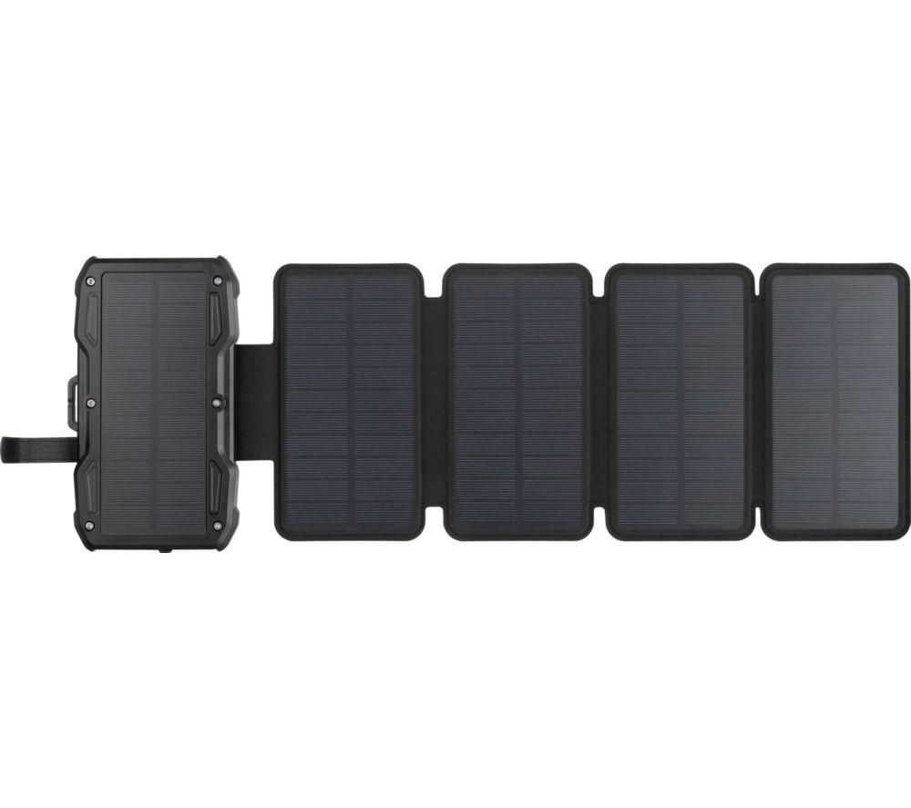 SANDBERG 10000 mAh Portable 5-Panel Solar Power Bank - Black image number 3 of 10