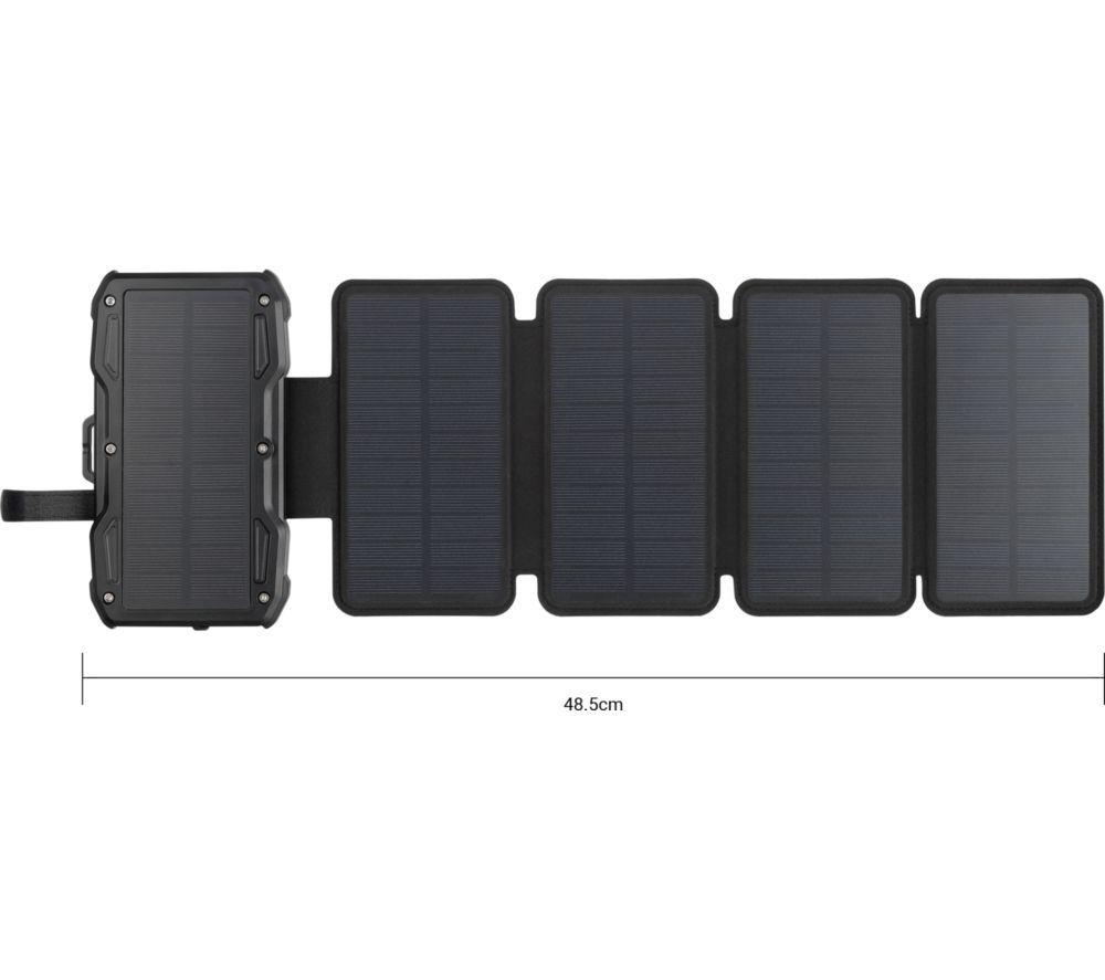 SANDBERG 10000 mAh Portable 5-Panel Solar Power Bank - Black image number 6 of 10