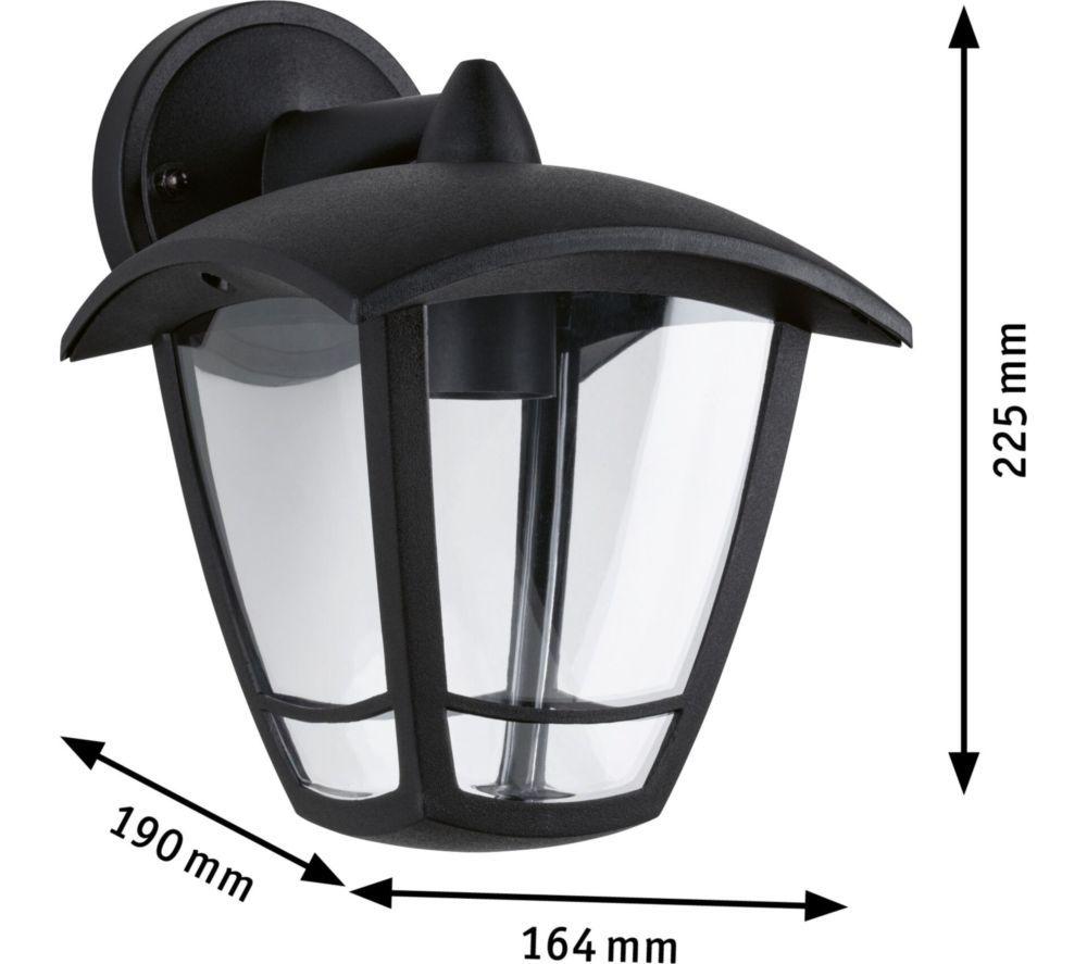 PAULMANN Outdoor Classic Curved Wall Light with Motion Sensor - E27 image number 4 of 10