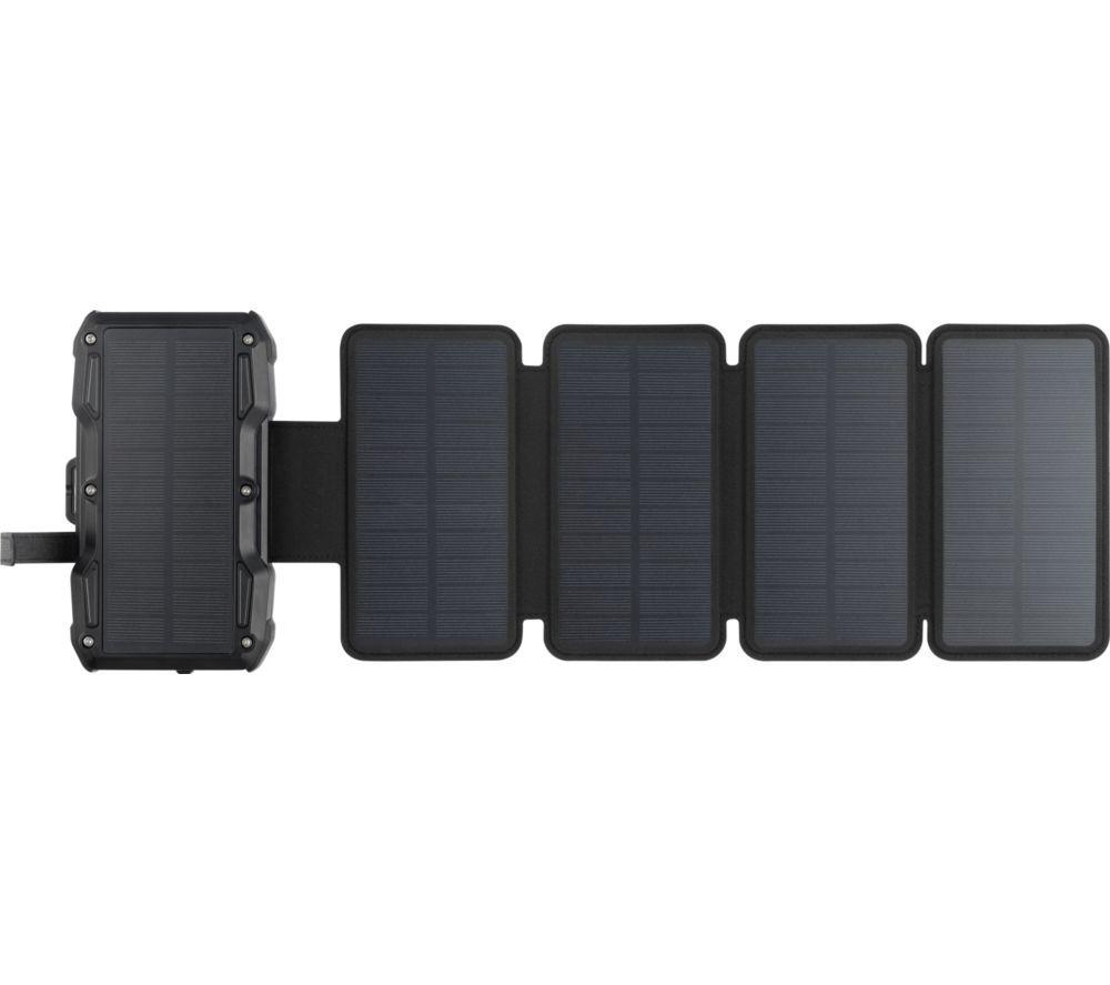 SANDBERG 27000 mAh Portable 5-Panel Solar Power Bank - Black image number 2 of 10