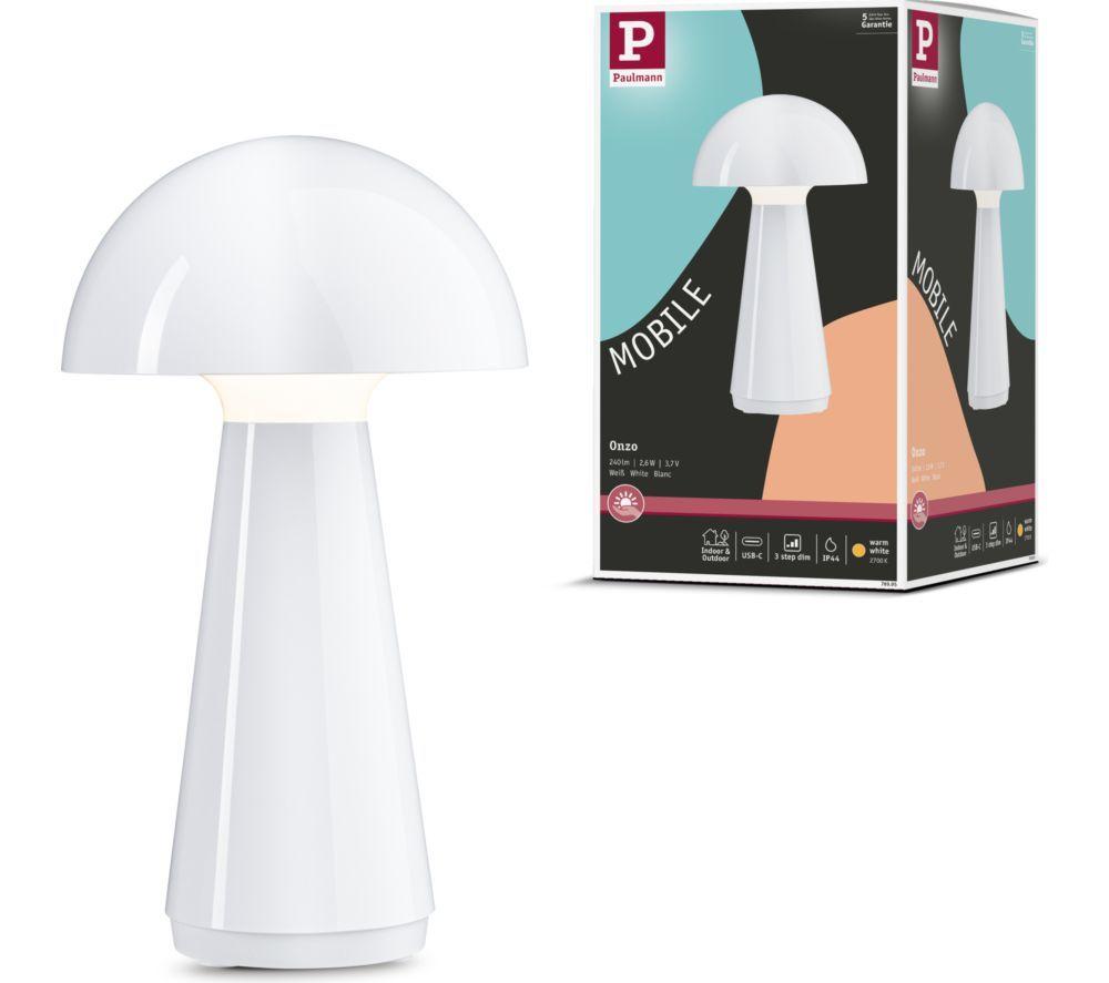 PAULMANN Onzo Mobile Table Lamp - White image number 4 of 8